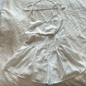 Native daughters white romper size small
